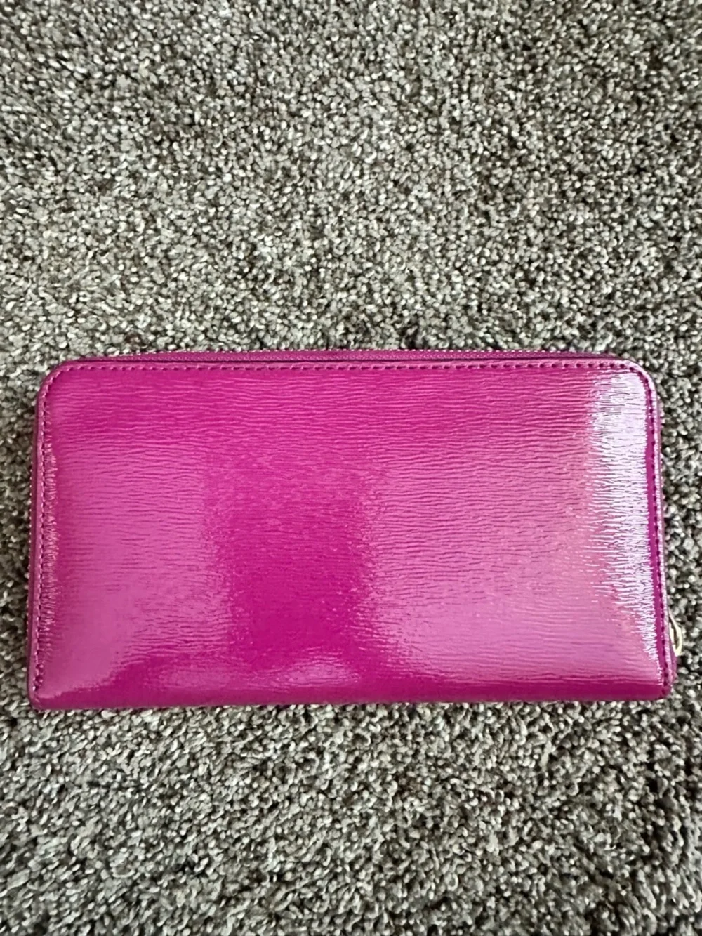 Tory Burch Robinson Patent Leather Zip Around Continental Wallet